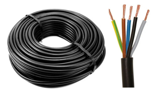 Cable Tipo Taller 5x2,5 Mm X70 Mts