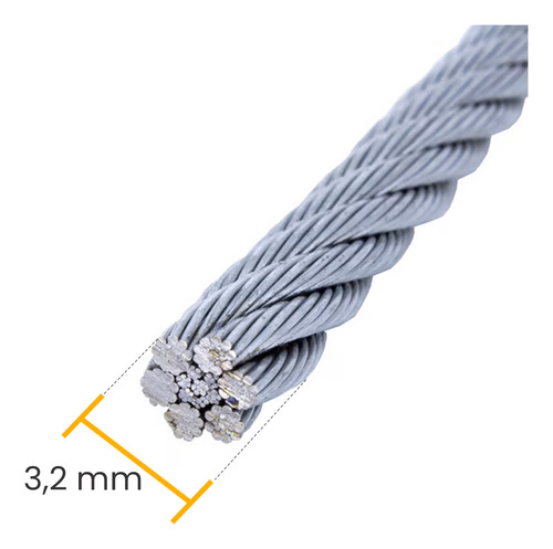 Suporte Prateleira Em Cabo Aço Rometal