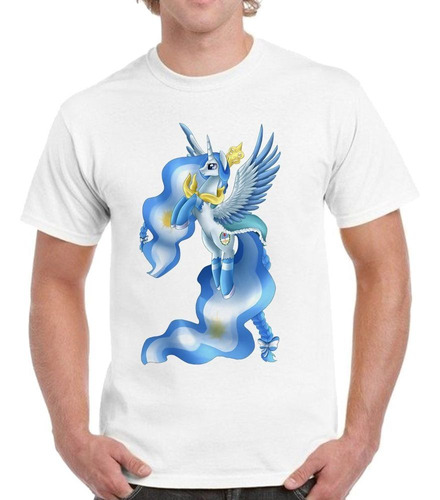 Remera De Hombre Pony Argentina Bandera Dibujo Diseño