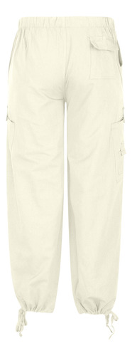 Pantalones K Cargo Para Hombre, Color Liso, Pierna Recta, Ex