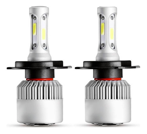 Hiper Led H4 C6 Auto Moto 72w 7600 Lm Luz Blanca Alta Y Baja