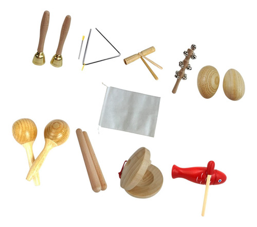 9 Pcs Instrumentos Musicales Para Niños Conjunto De