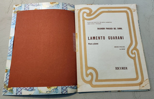 Lamento Guarani - Partitura Para Piano (ricordi) (Usado)