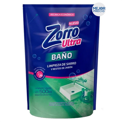 Imagen 1 de 4 de Limpiador Baños Liquido Zorro Ultra - Mejor Precio
