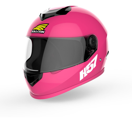 Casco Moto Halcon H57 Integral Rosa Mujer Tienda Oficial