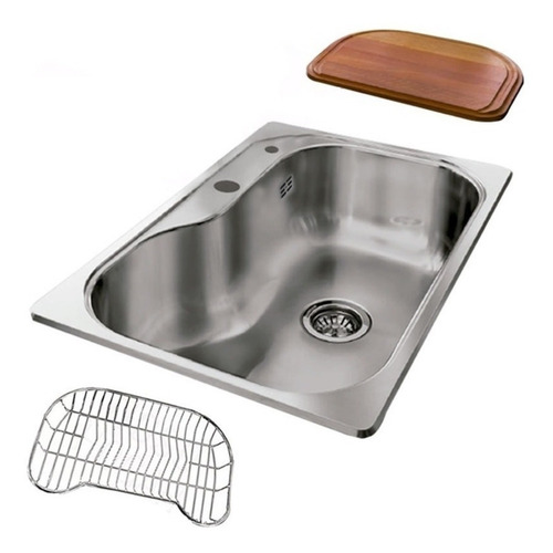 Pileta Cocina Johnson Luxor Si71 A + Accesorios Sin Interes