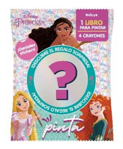 Flow Pack Mini Sorpresa Disney Princesa Incluye 1 Libro Para