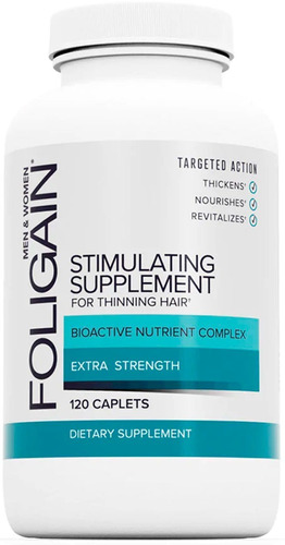 Foligain Suplemento Estimulante Para Cabello Fino 120 Tabs