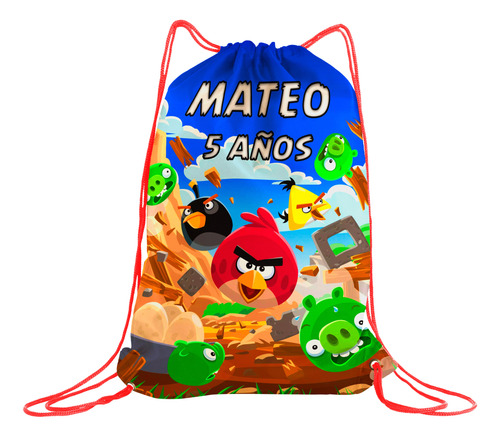 30 Dulceros Personalizados Fiestas, Bautizos - Angy Birds