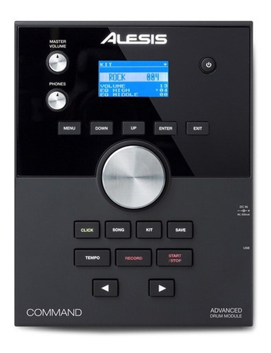 Imagen 4 de 7 de Batería Electrónica Alesis Command Mesh Kit + Silla Baquetas