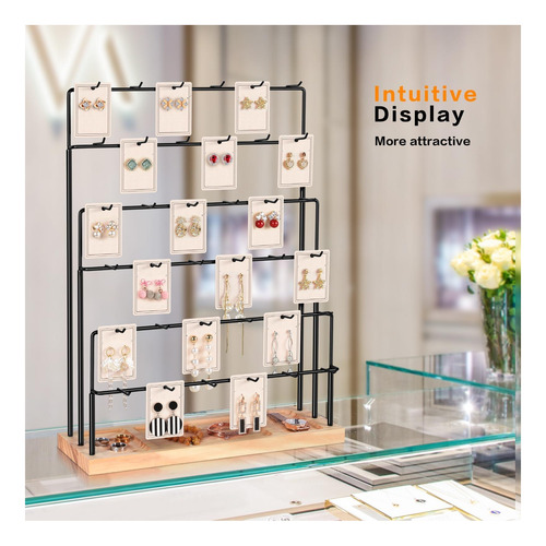 Geamsam Soportes De Exhibición De Aretes Para Venta, De Con