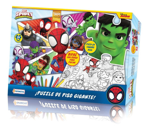 Rompecabeza Super Gigante Piso Spidey Avengers Puzzle Disney