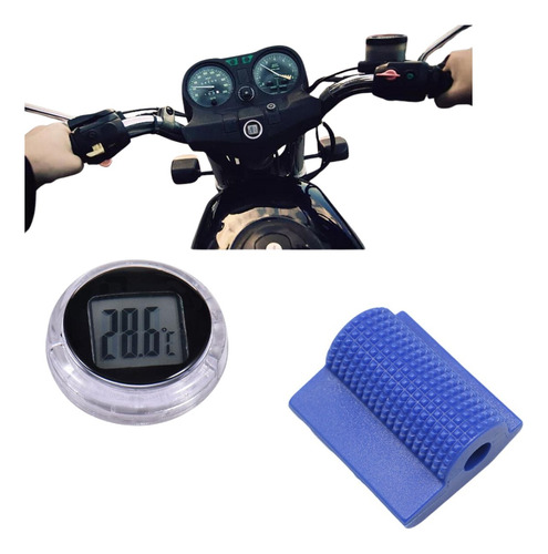 Pack De Termometro Y Cubre Palanca Proteje Calzado Biker
