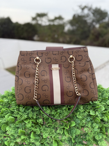 Bolsa Guess Hg943206 Cocoa Satchel