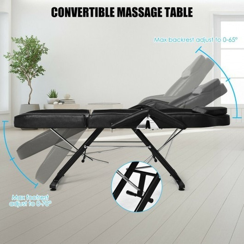 Sillon Para Salon Spa Masaje Facial Tatuaje Con Taburete Color 3