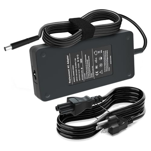 New 180w 19.5v 9.23a Laptop Charger Adapte For Dell Alienwar