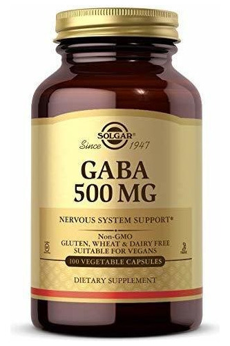 Solgar Gaba 500 Mg Sistema Nervioso Y Relajacion 100 Ccap