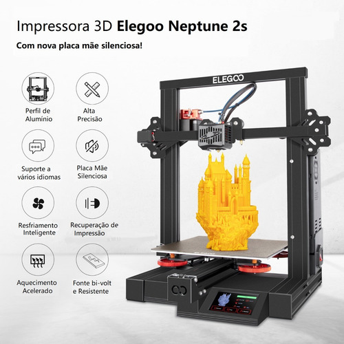 Imagem 2 de 8 de Filamento Pla Premium + Impressora 3d Neptune 2s
