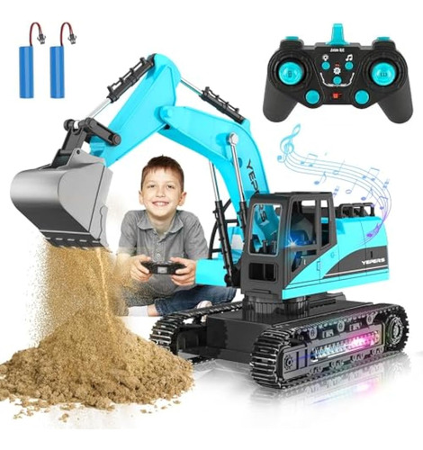 Excavadora Rc De Juguete Para Niños, 1:14,