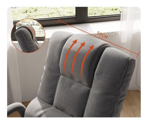 Cadeira Reclinável Do Computador Cadeira Ergonômica Cinza
