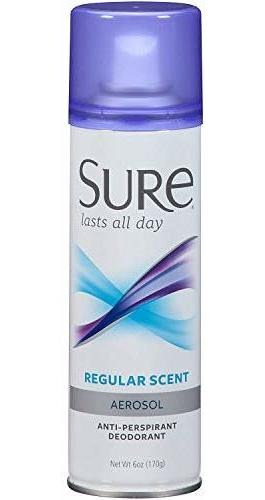 Seguro Desodorante Aerosol Olor De 6 Onzas Regular (170ml) (