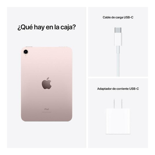 Apple iPad Mini (6ª generación) 8.3" Wi-Fi 64GB - Rosa