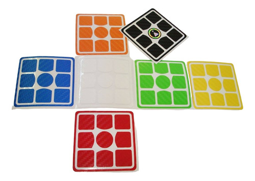 Cubo Rubik Stickers Gans Fibra De Carbono En Gamas