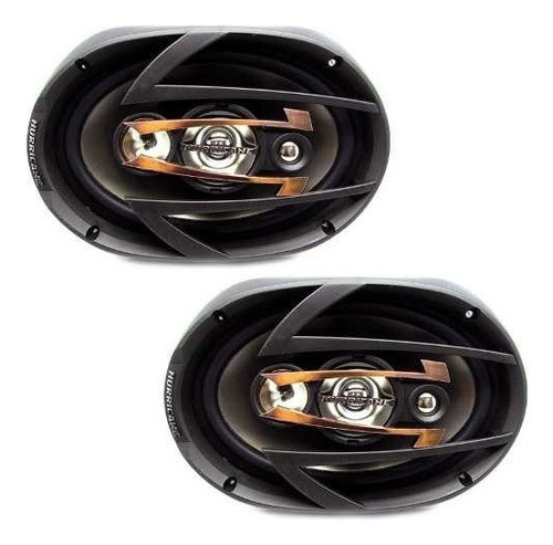 Alto Falantes 6x9 Polegadas Hurricane 600w Qr69 Quadriaxial Cor Preto