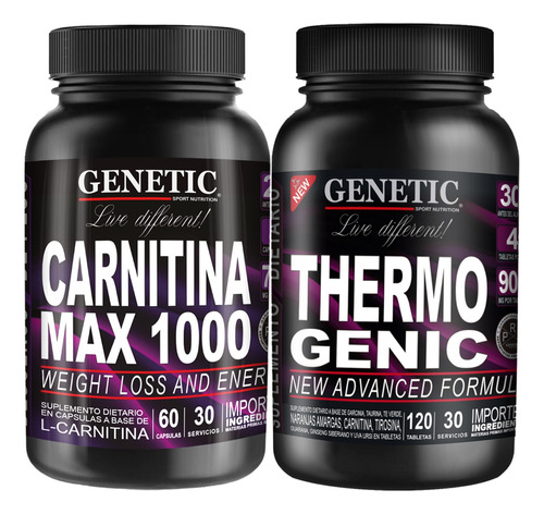 Ultra Quemador Grasa Abdominal Carnitina Thermogenic Genetic