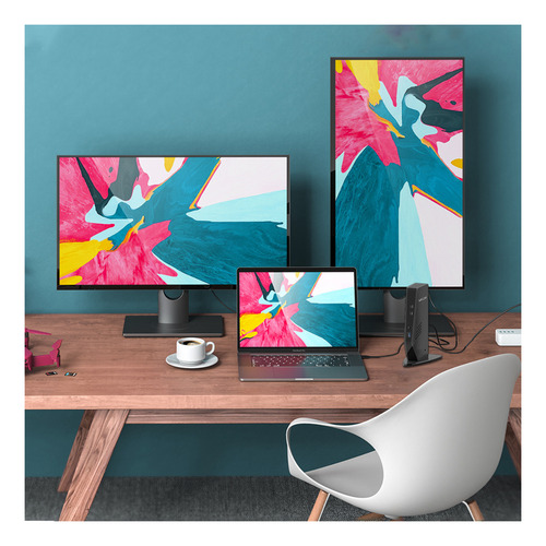 Docking Station Displaylink Wavlink 2 Monitores 4k 5k
