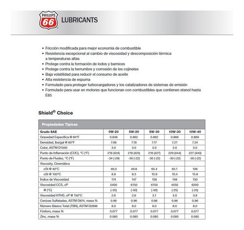 (5 Pzas) Aceite Para Motor Sintético. Choice 5w-30