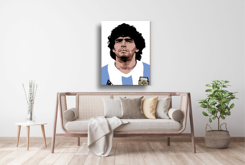 Cuadros Modernos Decorativos 0,30 X 0,20 Maradona 1