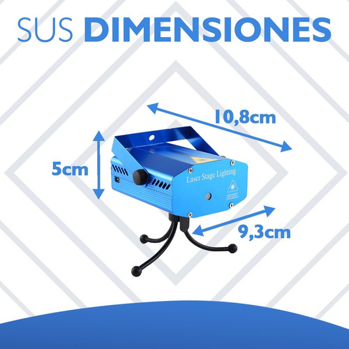 Imagen 6 de 10 de Laser Lluvia Multipunto Led Rojo Verde Audioritmico Dj