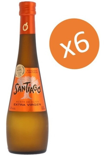 Aceite De Oliva Extra Virgen Santiago Limited Caja 6x500ml