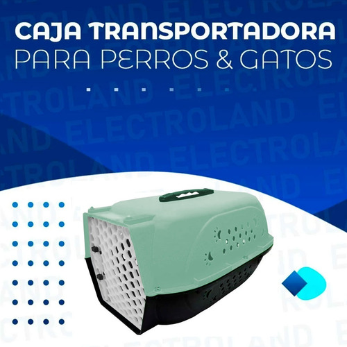 Imagen 2 de 10 de Caja Transportadora Para Perros Y Gatos Viajes Resistente