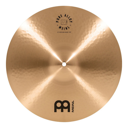 Bateria de liga pura Meinl Pa15mh Hi-Hats Cymbal de 15 polegadas, cor dourada