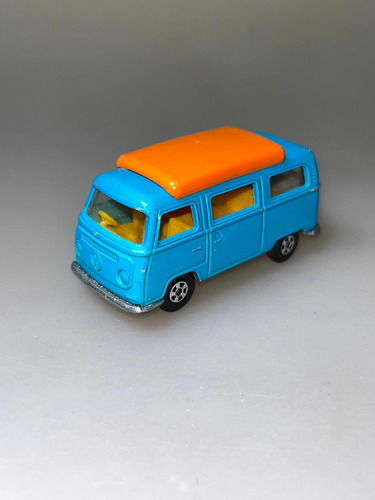 Lesney Matchbox #23 Volkswagen Combi Camper Azul Abre Techo