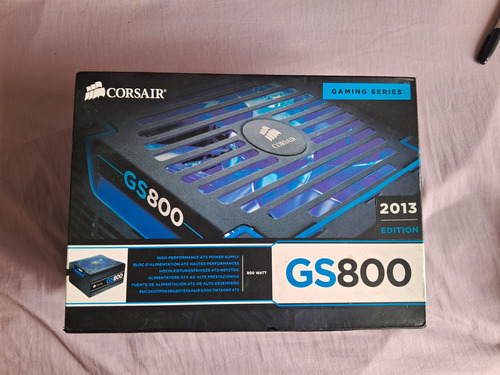 Fuente Corsair Gs 800w Gaming Series Led (azul, Rojo Blanco)