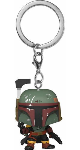 Chaveiro Boba Fett C/ Arma Pocket Pop Mandalorian Star Wars