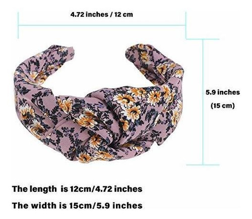 Haimei Pañuelo Para El Pelo Con Diseño Floral Para Mujer 