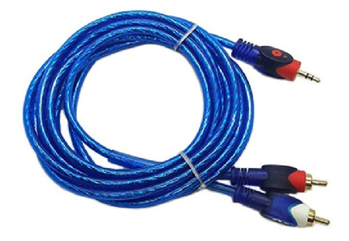 Cable Mini Plug 3.5 A 2 Rca Audio 5 Metros Premium
