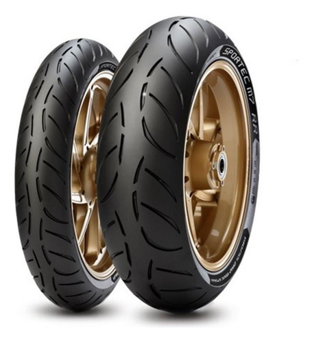 Par Pneus Metzeler Sportec M7 Rr 120/70-17+180/55-17 F800r