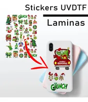 Comprar Stickers Uv Dtf The Grinch Para Forros De Celulares