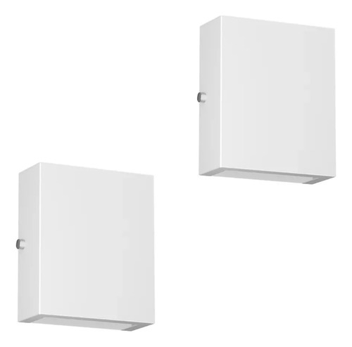 Kit 2 Arandelas Viena 1xg9 Branco Sem Lâmpada - Lumavi