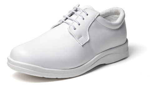 Zapato Blanco Doctor Piel Borrego Baraldi Confort 800 Comodo