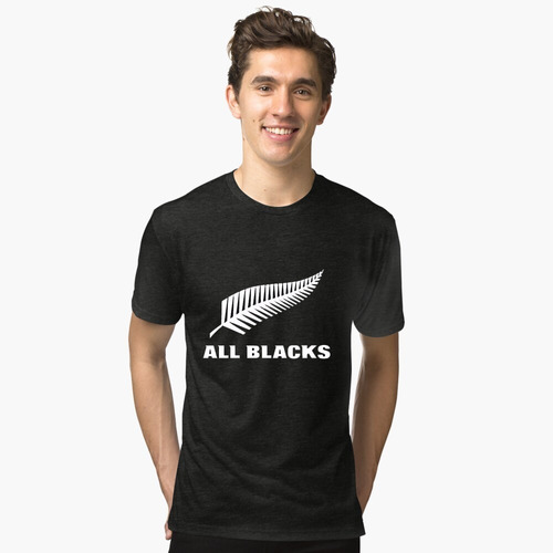 Remera All Blacks Nueva Zelanda Rugby  - Unisex Manga Corta