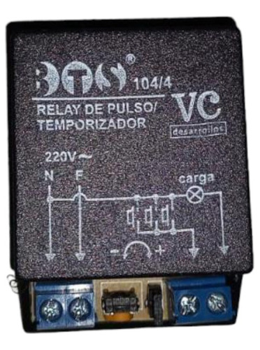 Relay De Pulso Y Temporizador 4 Hilos Bts 104/4 Vc