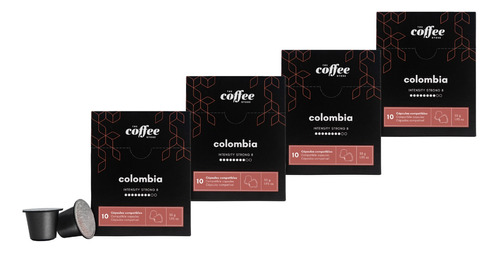 4 Cajas De 10 Capsulas C/u The Coffee Store Para Nespresso