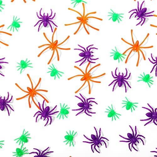 Arañas De Plástico De Halloween Telarañas, Arañas P...