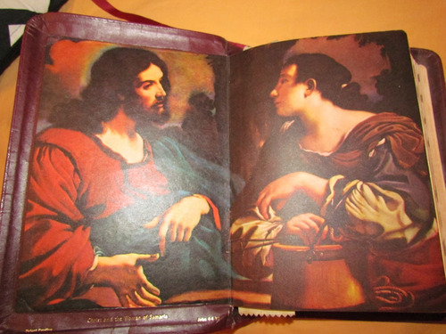 Biblia Antigua En Inglés Tamaño Grande De Colección